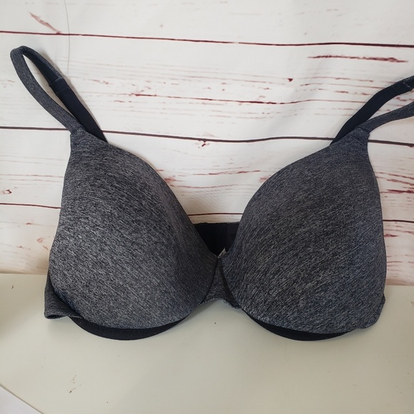Cacique Other - Cacique 40ddd true embrace t shirt bra gray plus